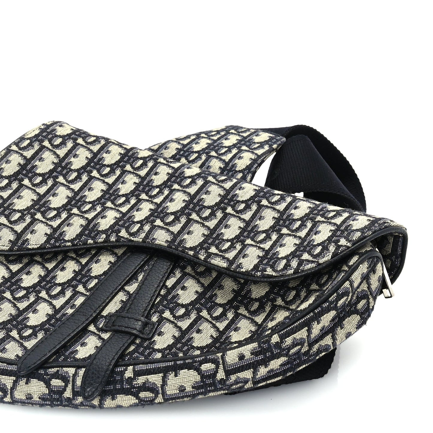 Oblique Mens Saddle Bag  Blue