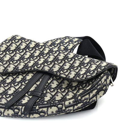 Christian Dior Oblique Mens Saddle Bag  Blue 8 of 8