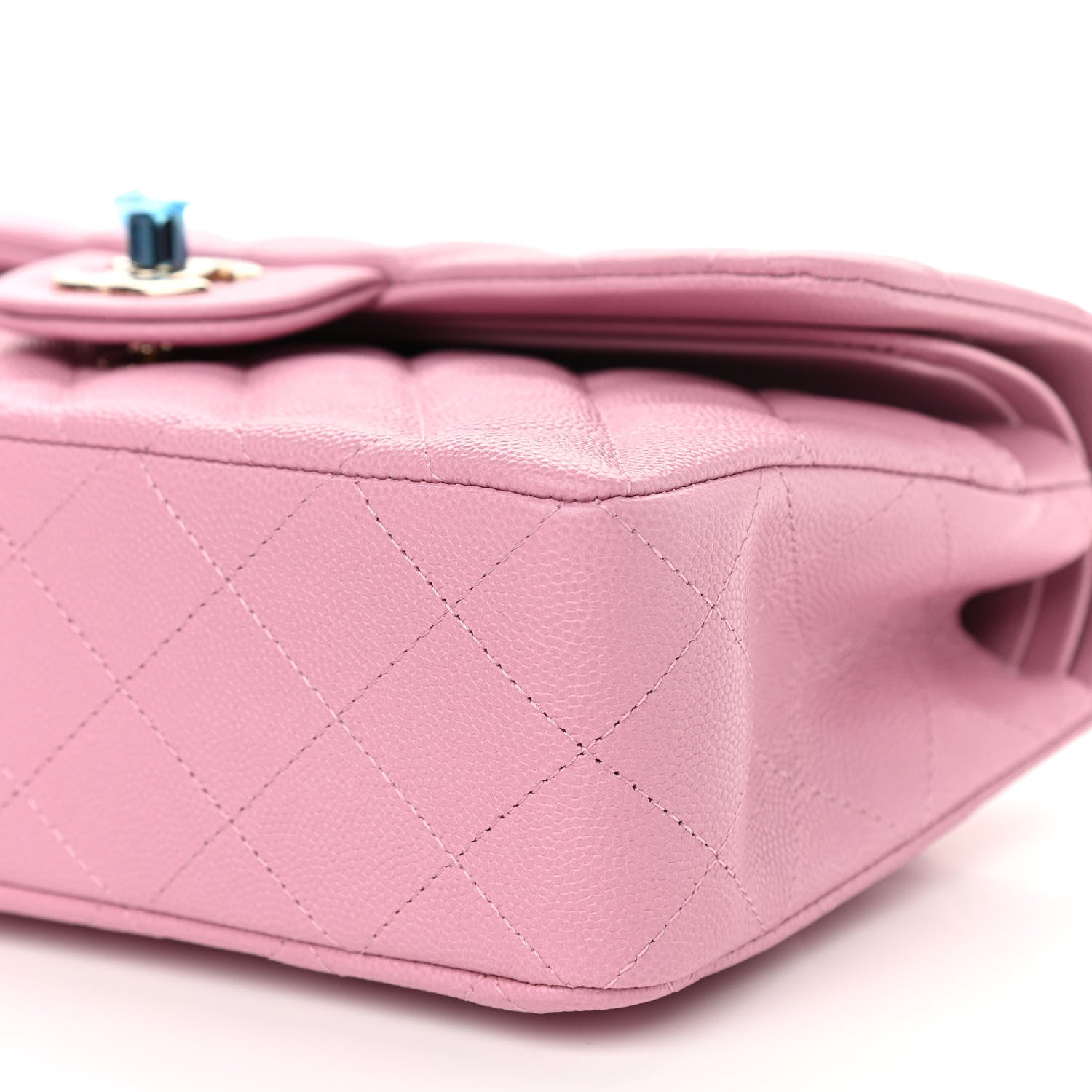 Chanel Caviar Quilted Small Double Flap Pink 9 of 10