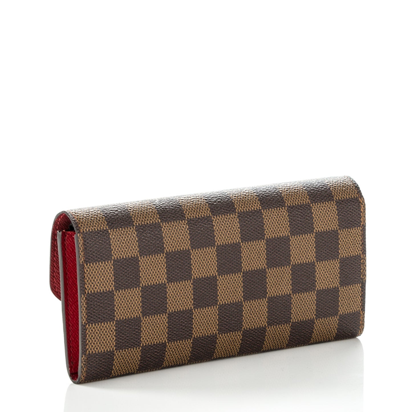 Damier Ebene Emilie Wallet Red