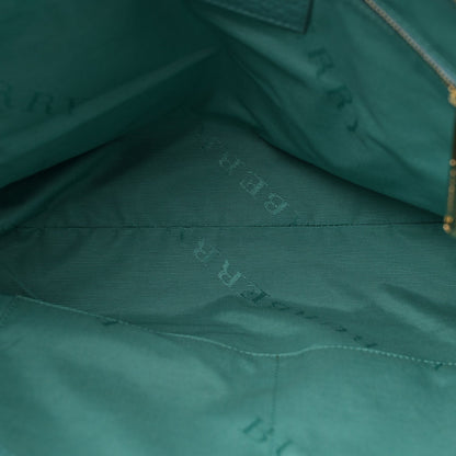 Burberry Heritage Grain Check Embossed Medium Dewsbury Tote Turquoise 5 of 7