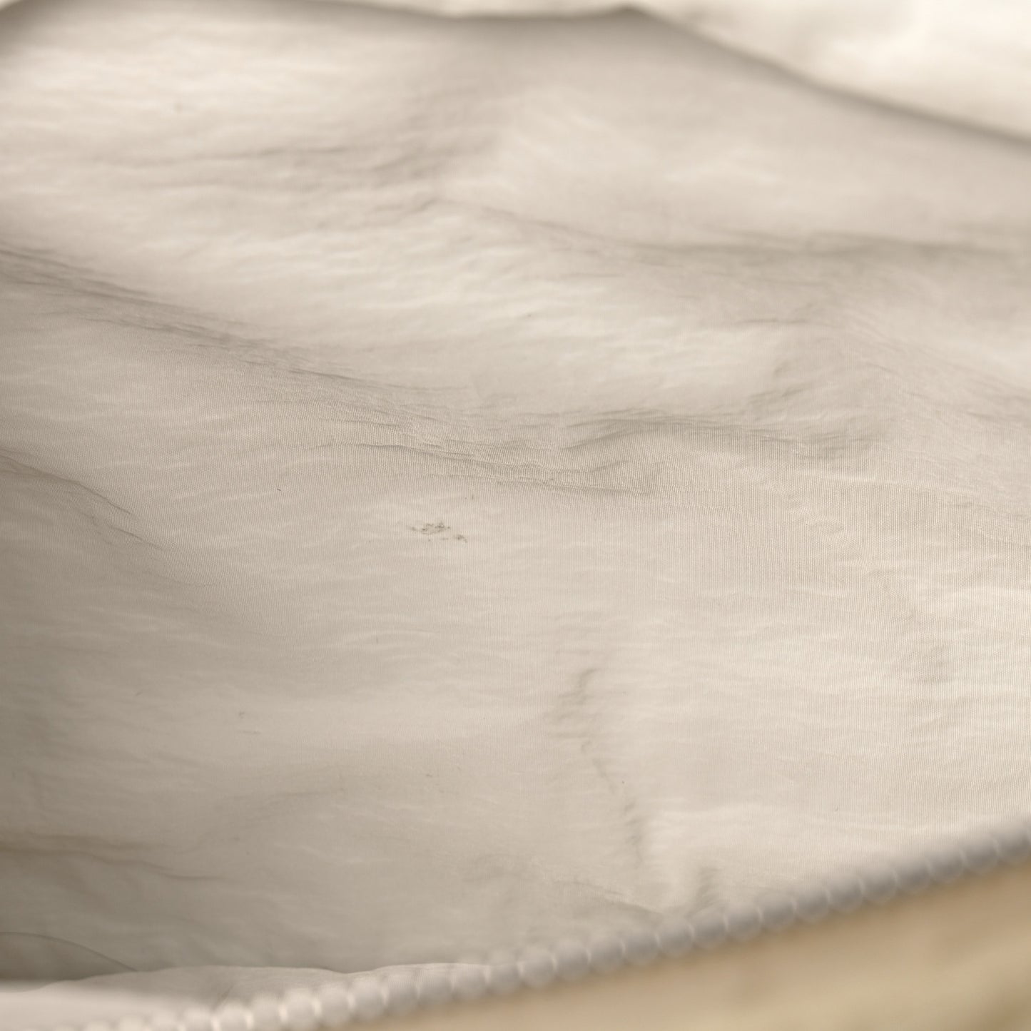 Nylon Intrecciato Padded Tech Maxi Cassette Bag White