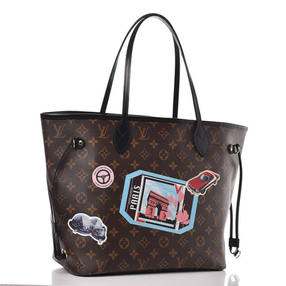 Louis Vuitton Monogram World Tour Neverfull MM 3 of 10
