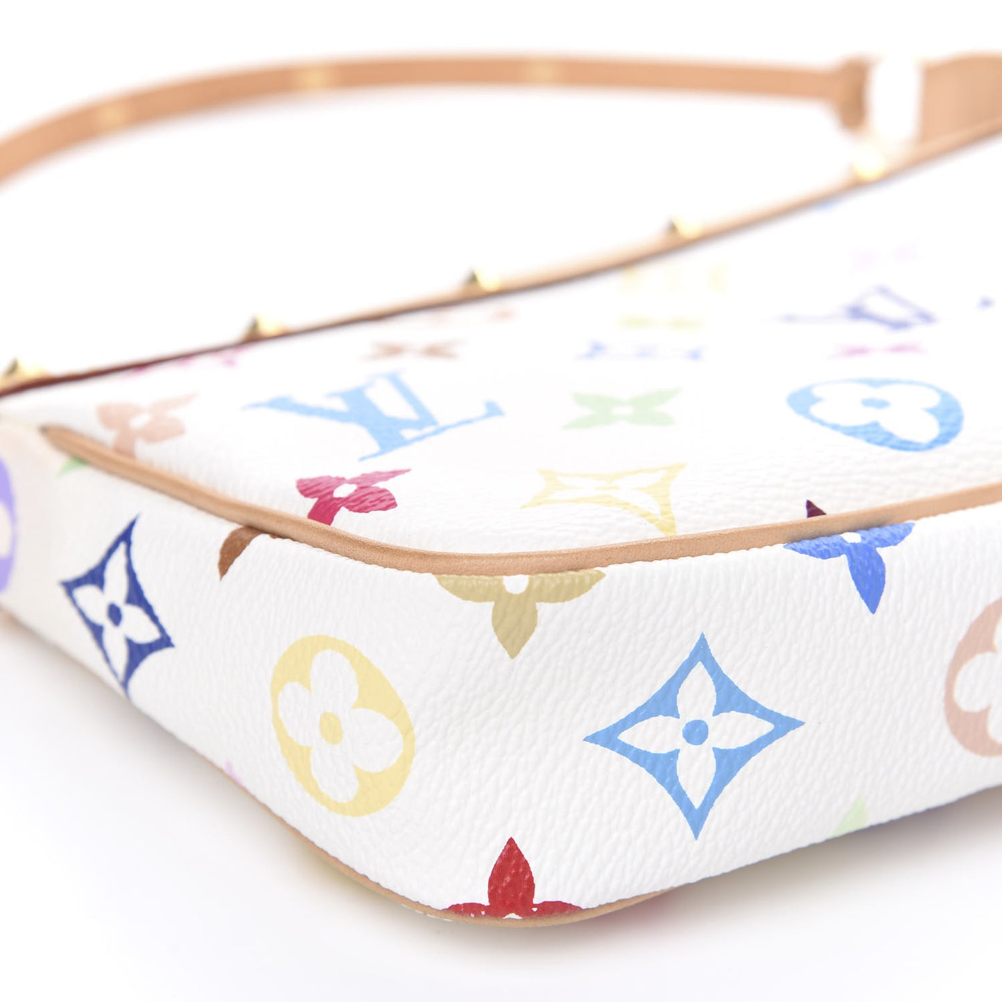 Monogram Multicolor Pochette Accessories White