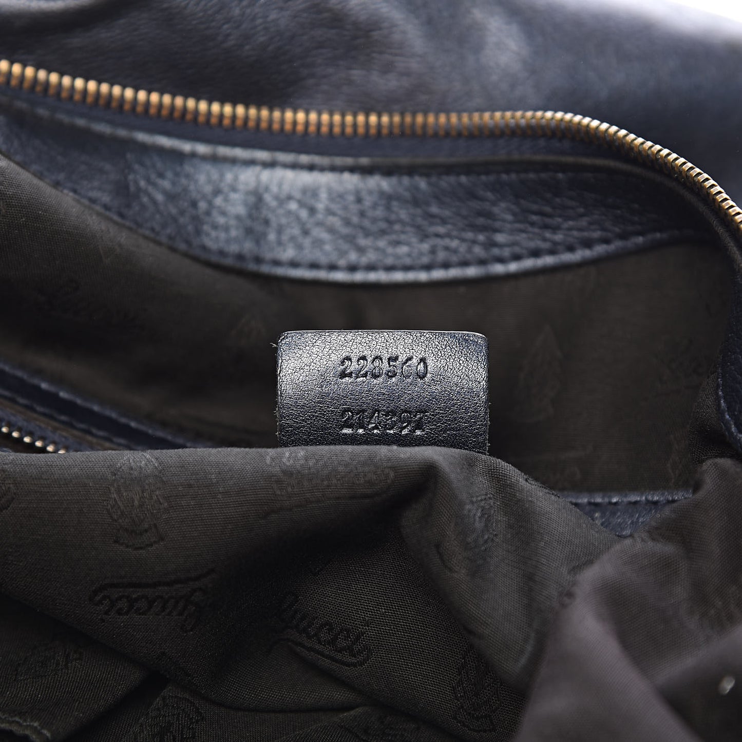 Metallic Calfskin Medium Galaxy Hobo Navy