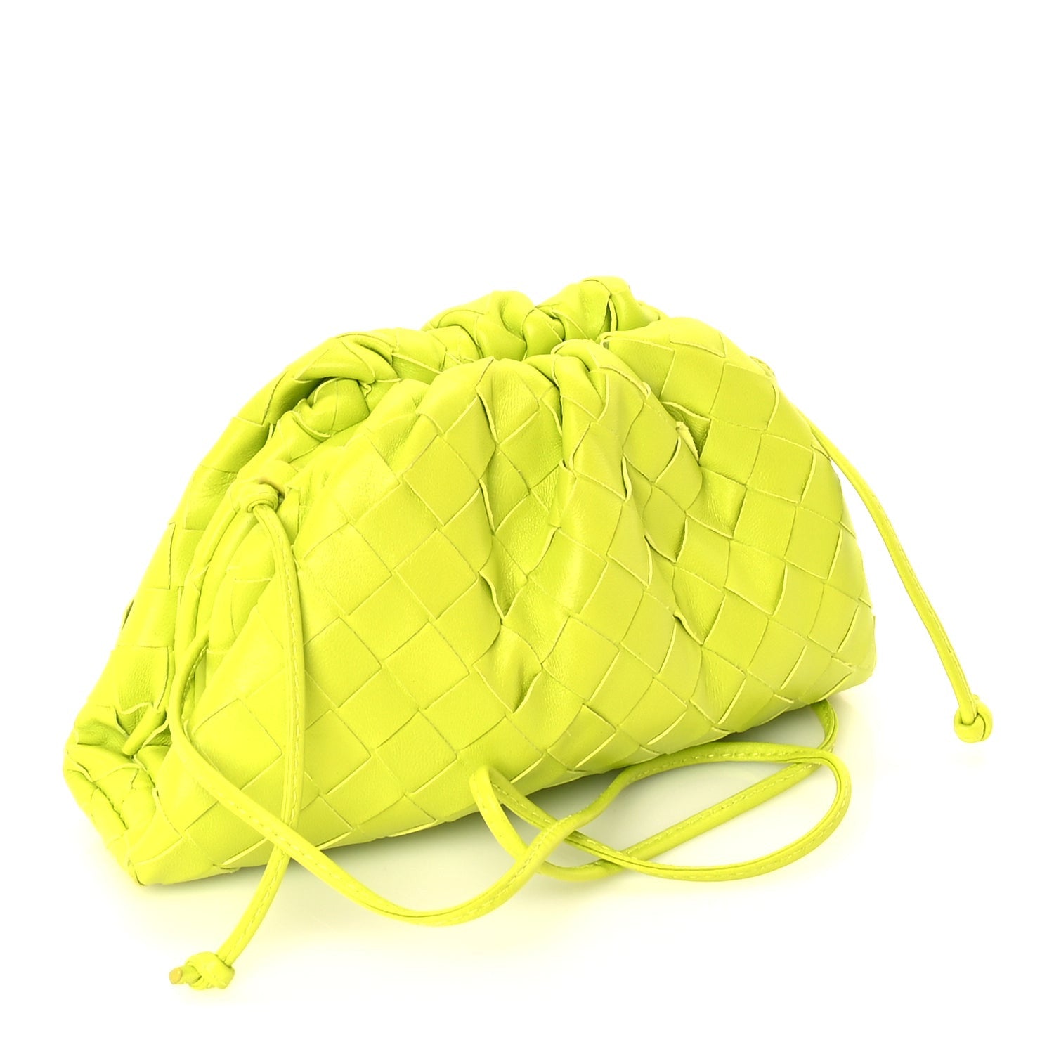 Bottega Veneta Nappa Intrecciato The Mini Pouch  Kiwi 2 of 8