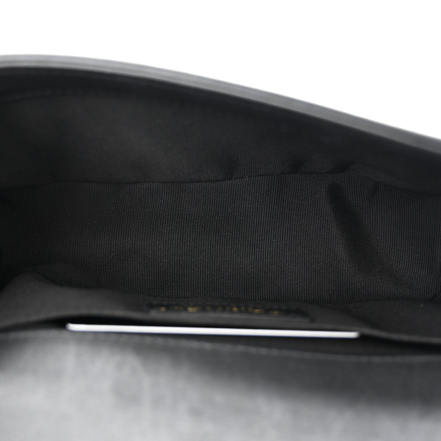 Calfskin Small Boy Logo Top Handle Flap Black