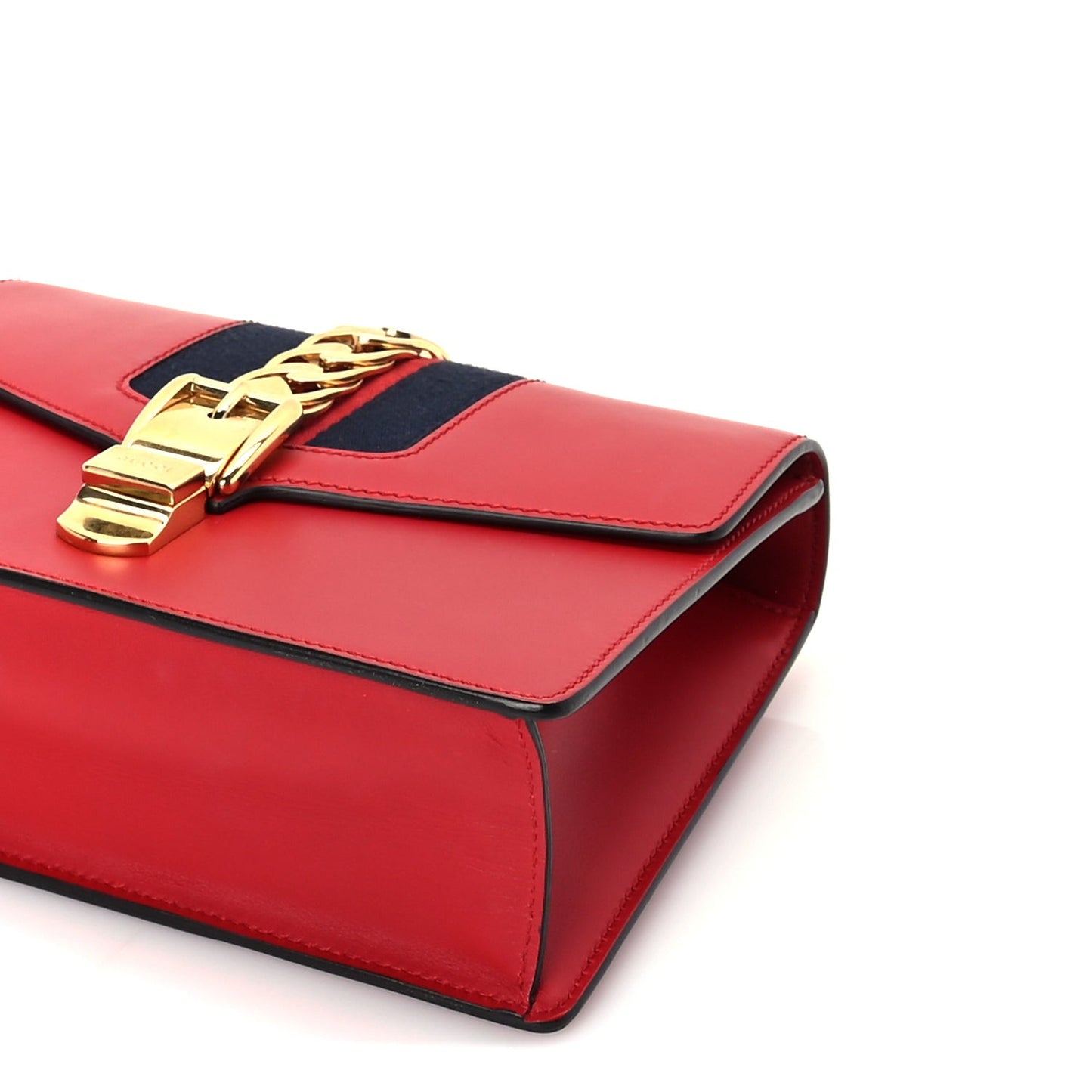 Calfskin Small Sylvie Shoulder Bag  Hibiscus Red