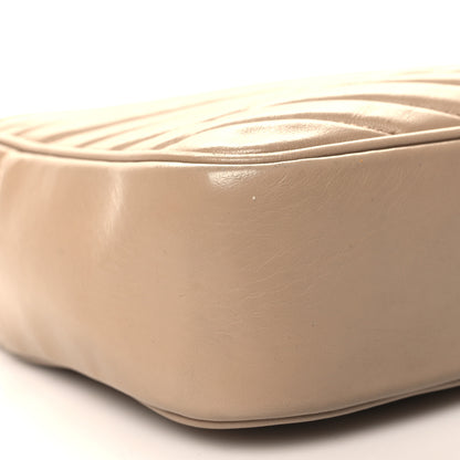 Saint Laurent Calfskin Matelasse Monogram Lou Camera Bag Dark Beige 9 of 13