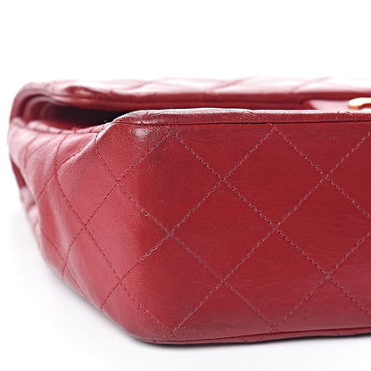 Chanel Lambskin Quilted Medium Double Flap Red 11 of 13