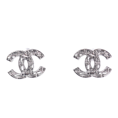Chanel Chain CC Earrings Silver 1 of 4