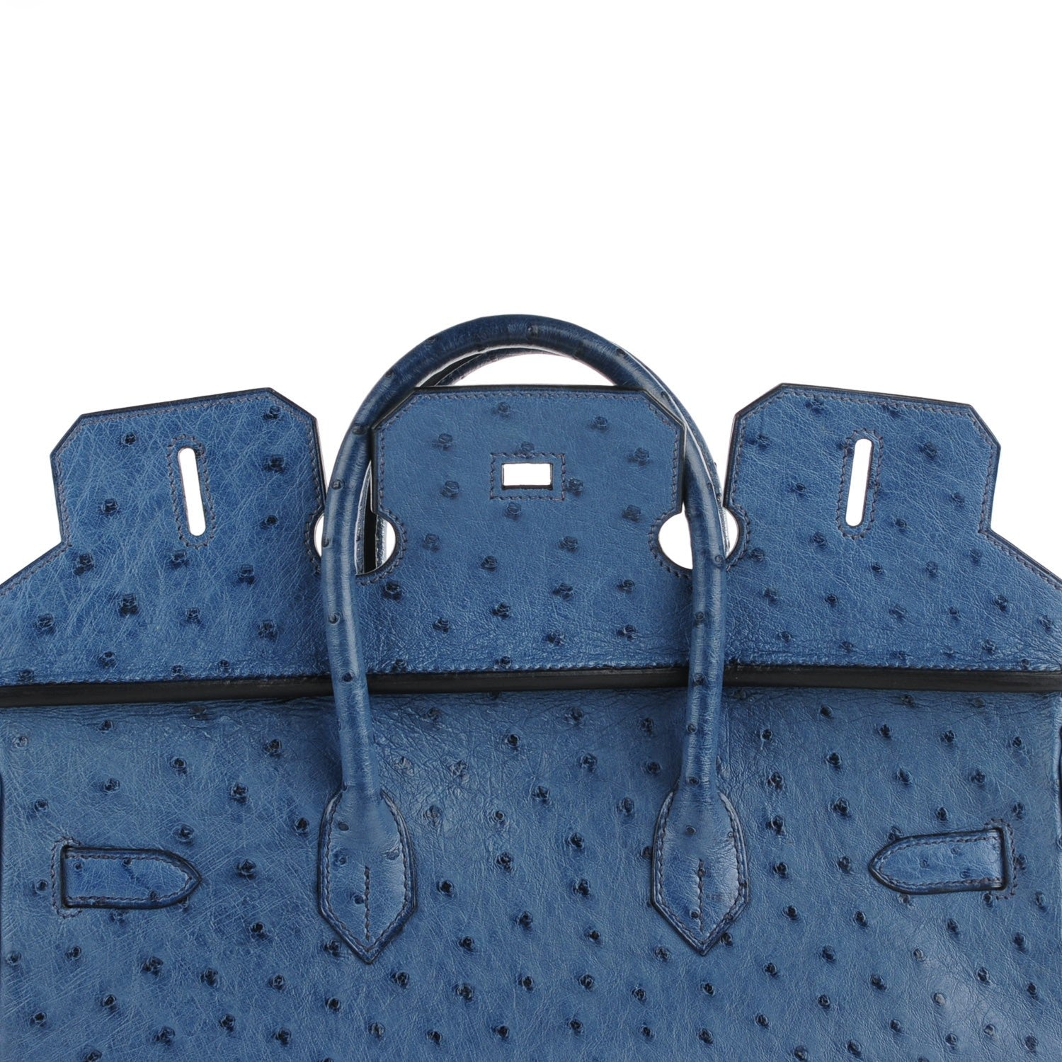 Hermes Ostrich Birkin 35 Bleu Roi 8 of 27