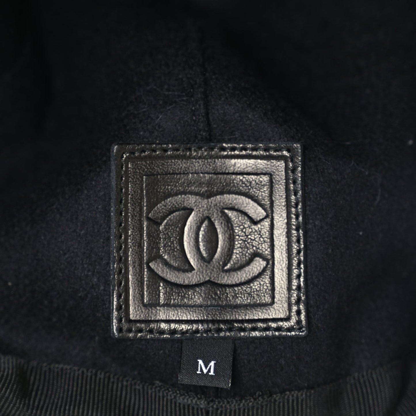 Nylon Pony Hair Quilted CC Cap M Black