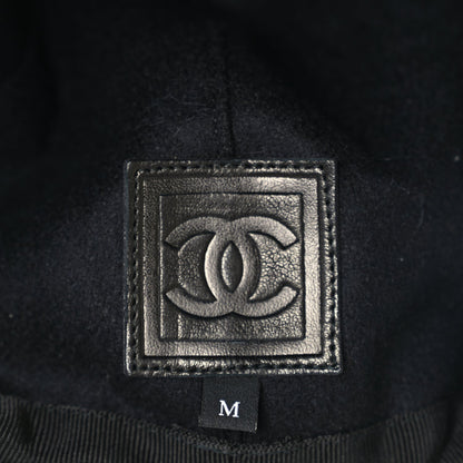 Chanel Nylon Pony Hair Quilted CC Cap M Black 8 of 8