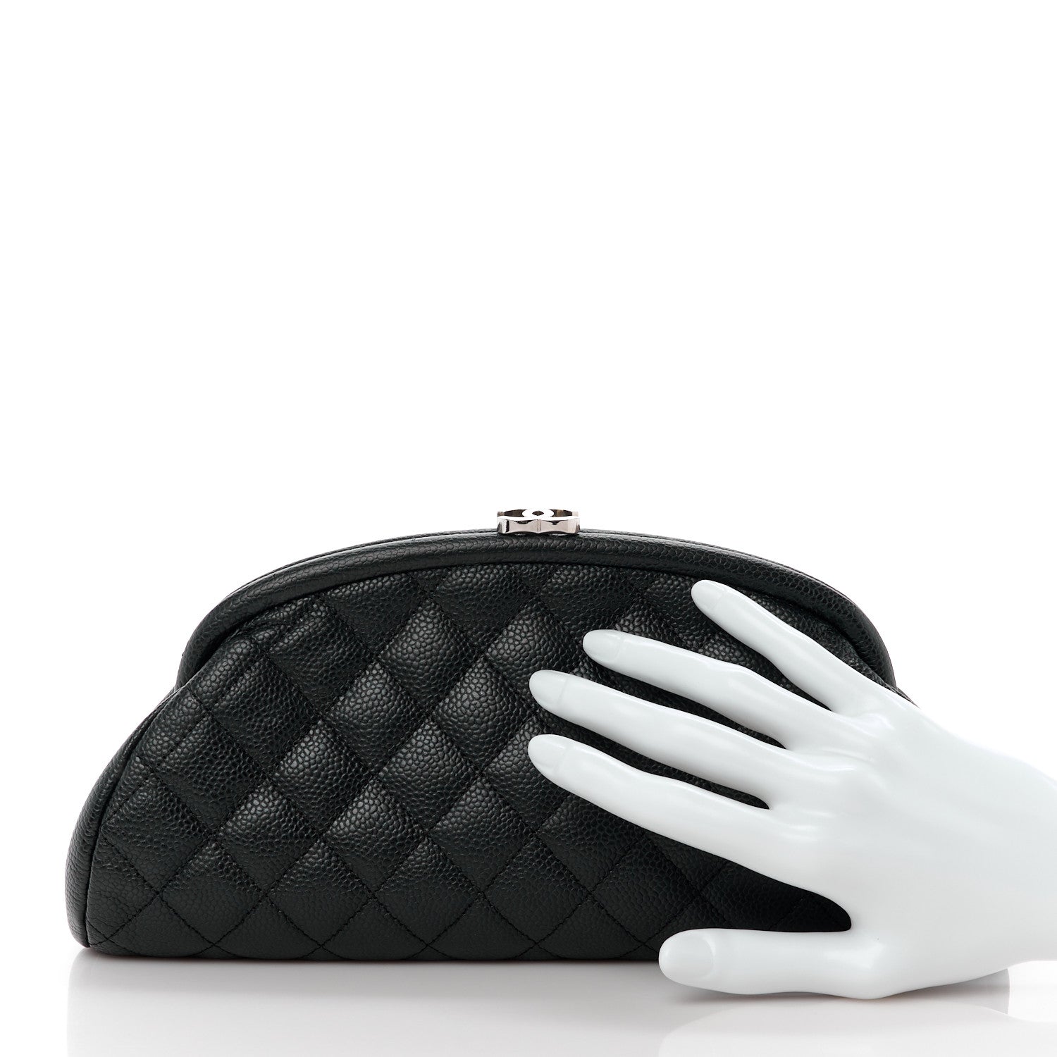 Chanel Caviar Quilted Timeless Clutch Black 2 of 12