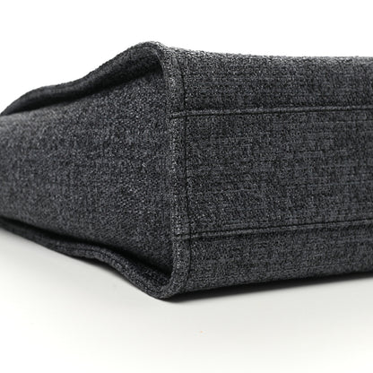 Chanel Woven Straw Raffia Small Deauville Tote Charcoal 9 of 10