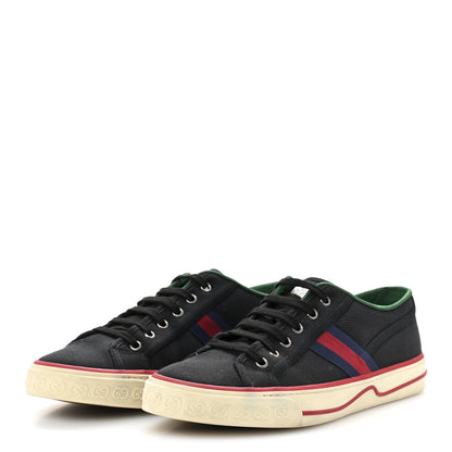 Gucci Canvas Web Mens 1977 Tennis Sneakers 9 Black 4 of 10