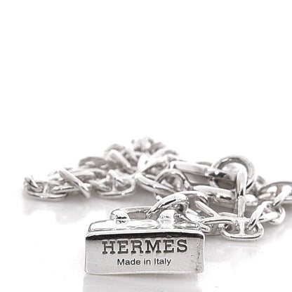 Hermes Sterling Silver Mini Birkin Amulette Bracelet SH 4 of 5