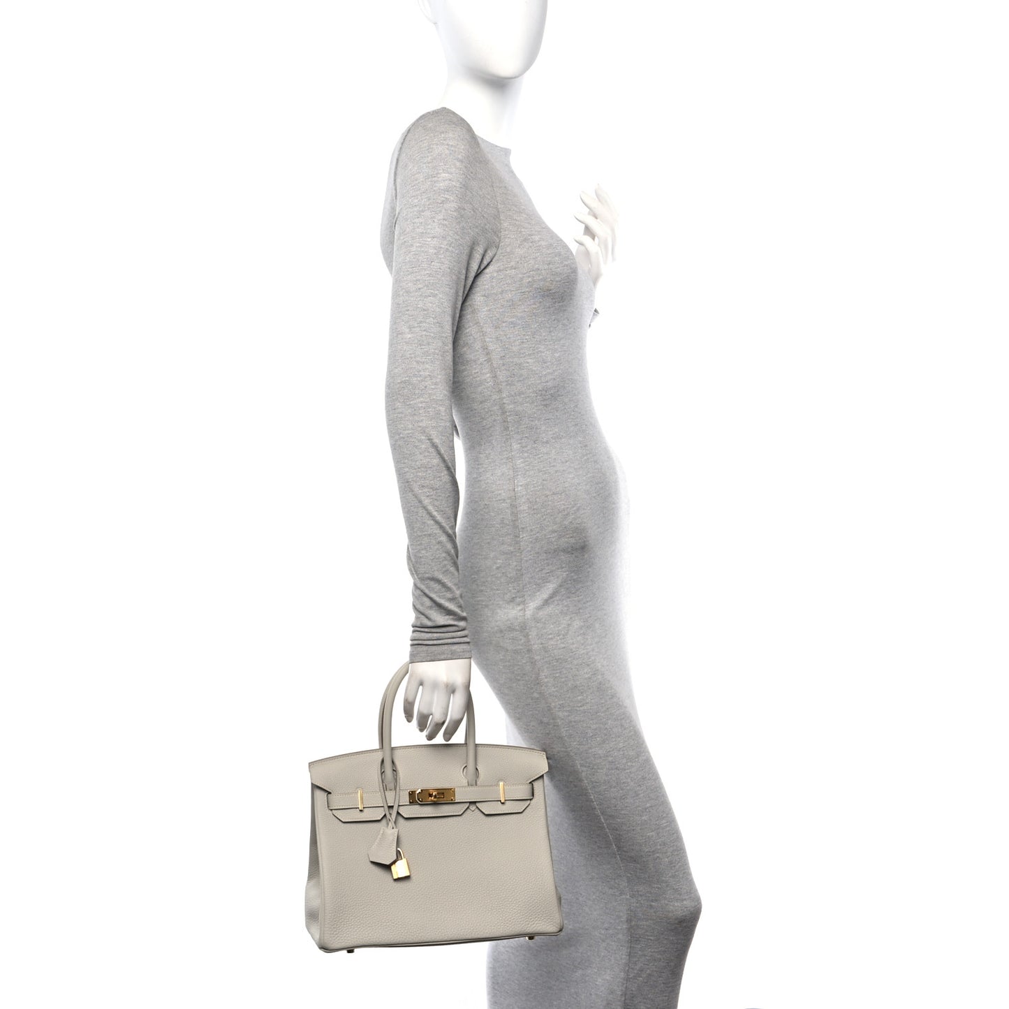Togo Birkin 30 Gris Perle