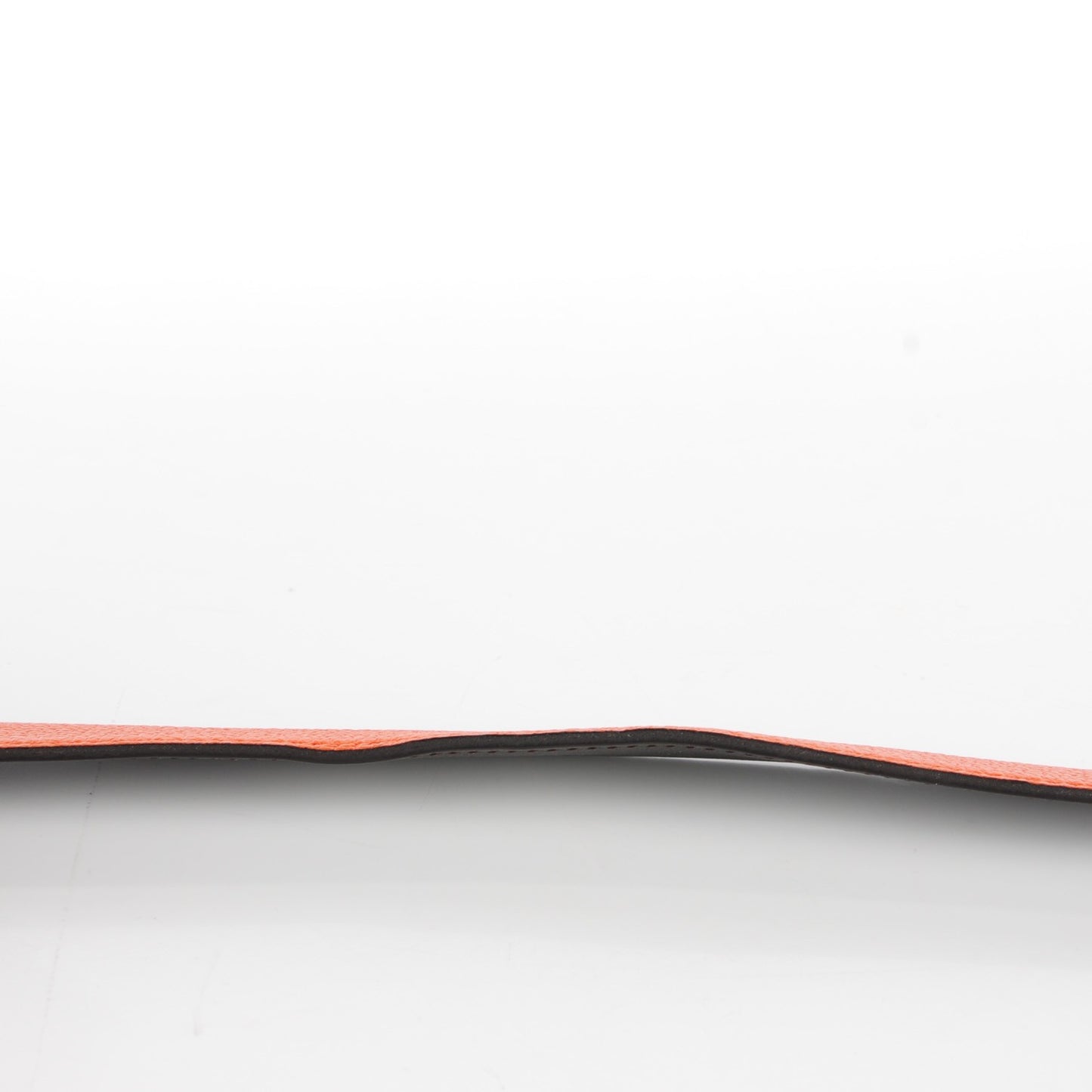 Togo Box 32mm H Belt 95 Orange Chocolate