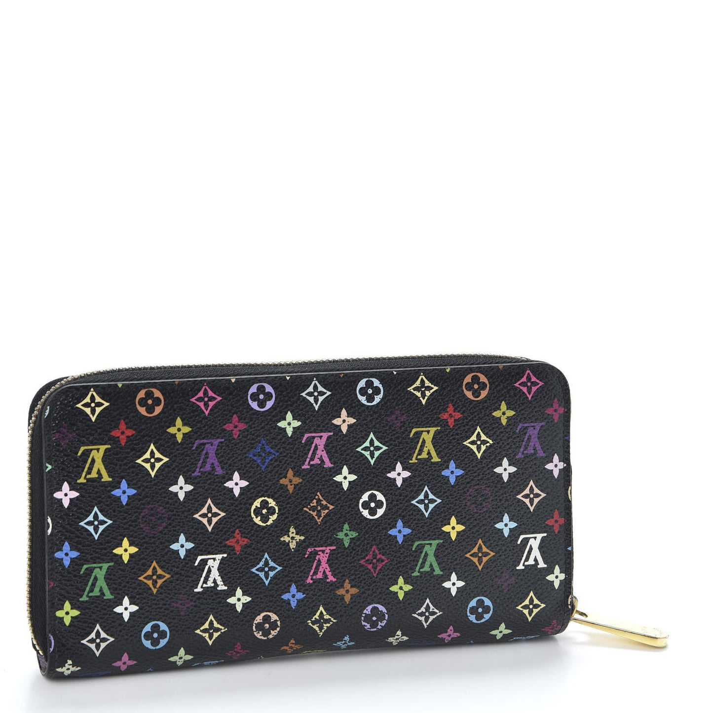 Monogram Multicolor Zippy Wallet Black Violet