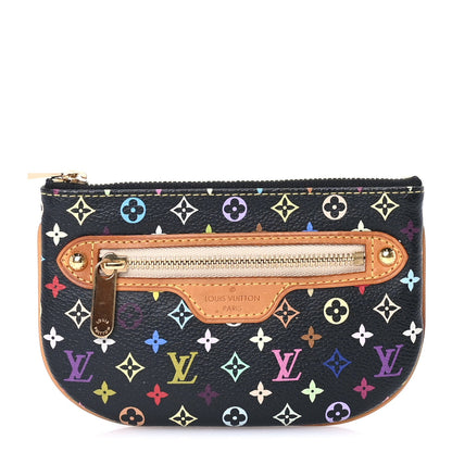 Louis Vuitton Monogram Multicolor Pochette Plate MM Black 2 of 8