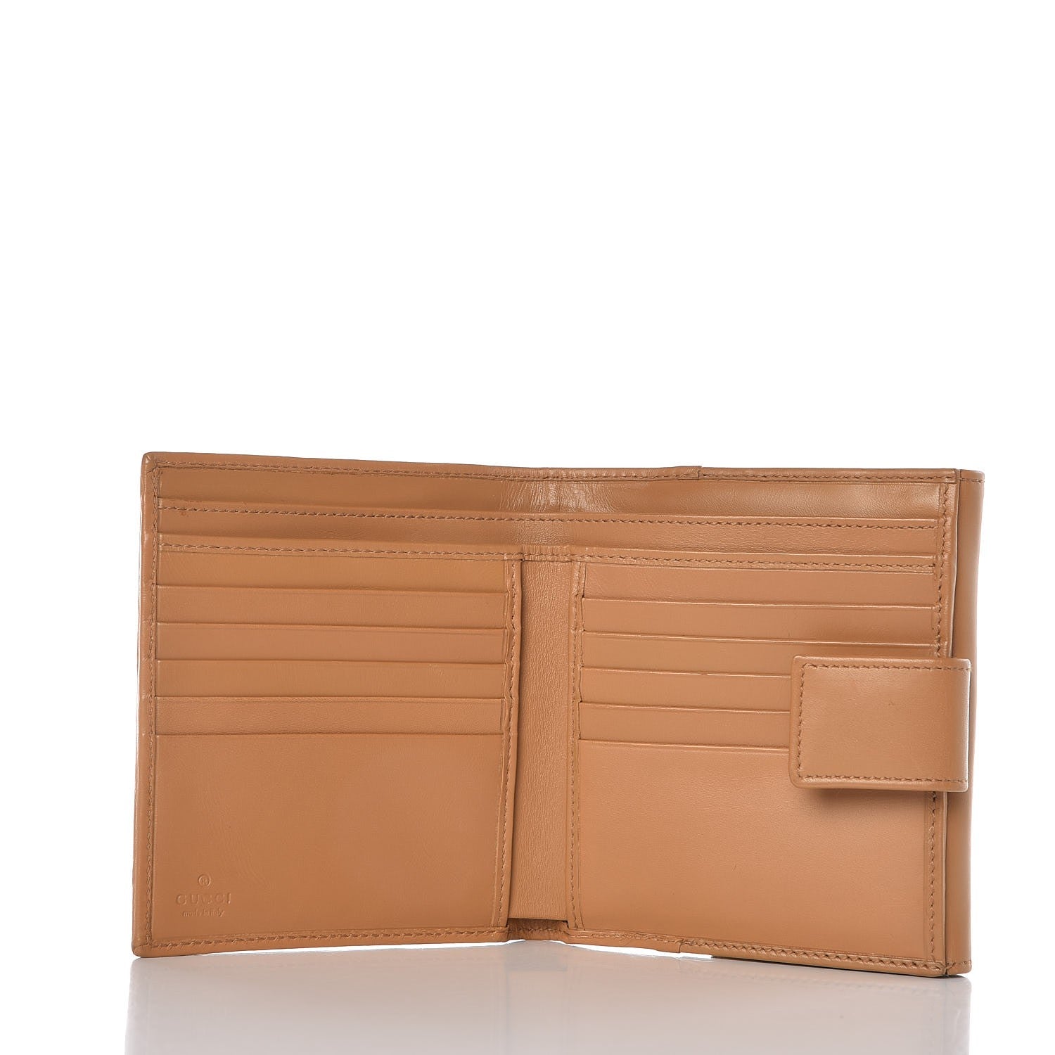 Gucci Monogram Compact French Flap Wallet Camel 5 of 8