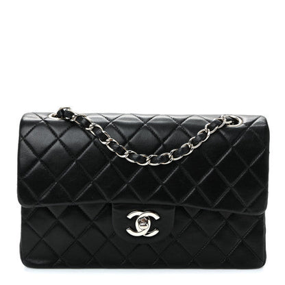 Chanel Lambskin Quilted Small Double Flap  Black 1 of 10