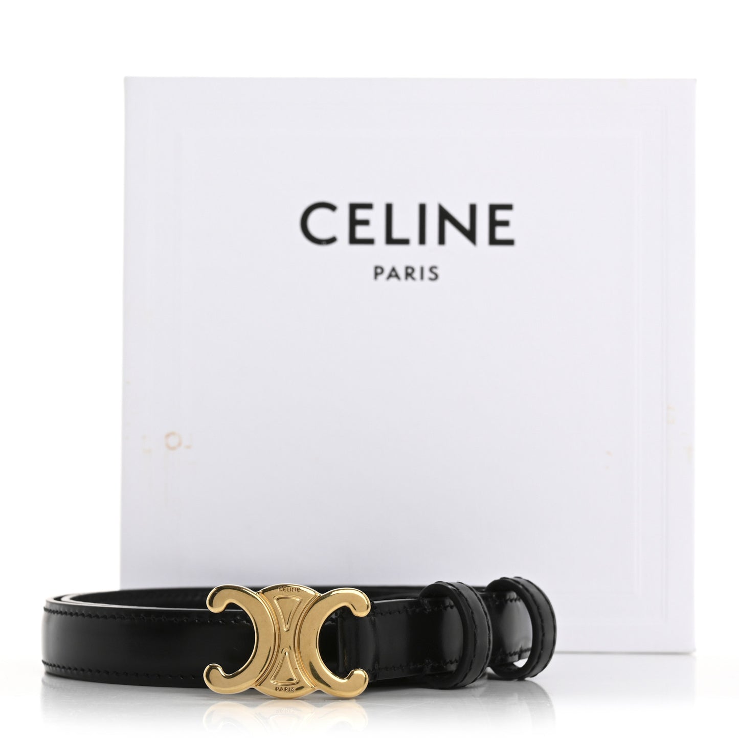 Box Calfskin Small 25mm Triomphe Belt 70 28 Black