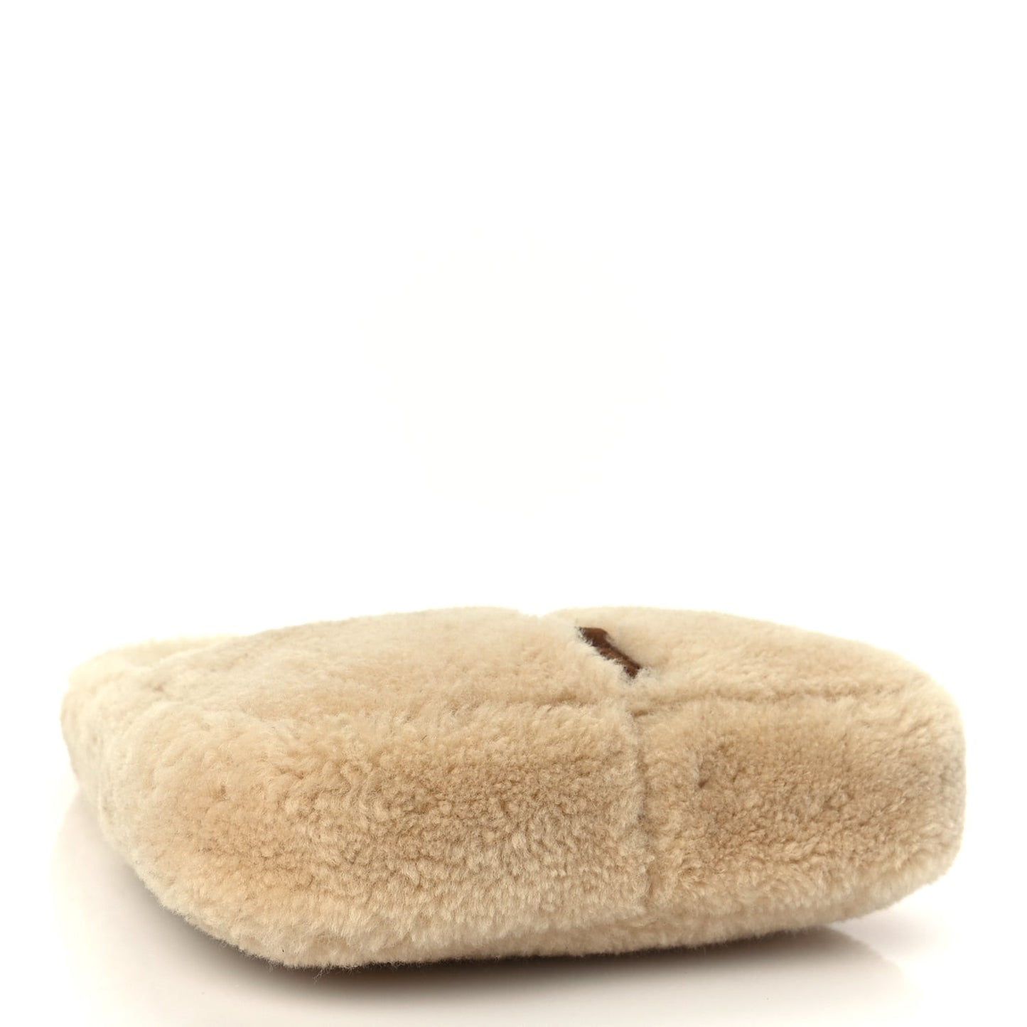 Shearling Le 5 A 7 Mini Hobo Natural Beige