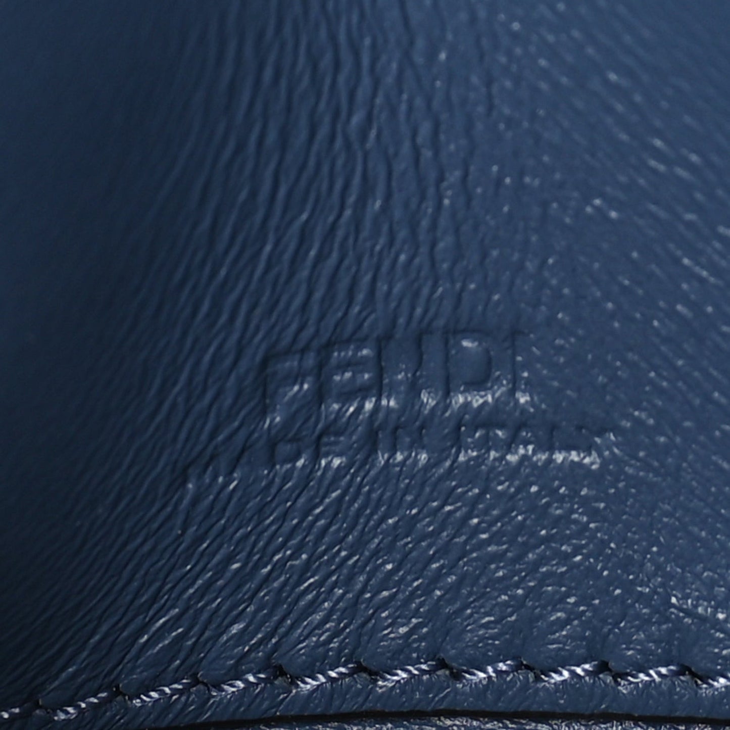 Nappa Matisse FF Embossed Nano Chain Baguette Blue