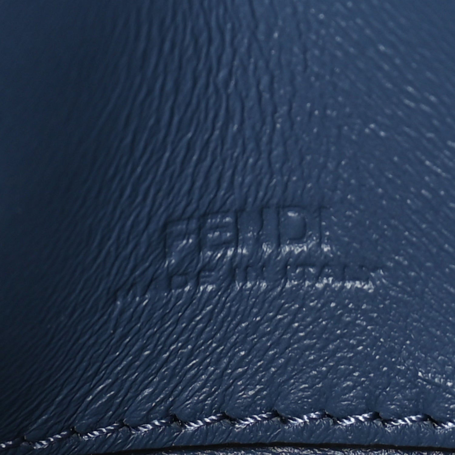 Fendi Nappa Matisse FF Embossed Nano Chain Baguette Blue 5 of 8