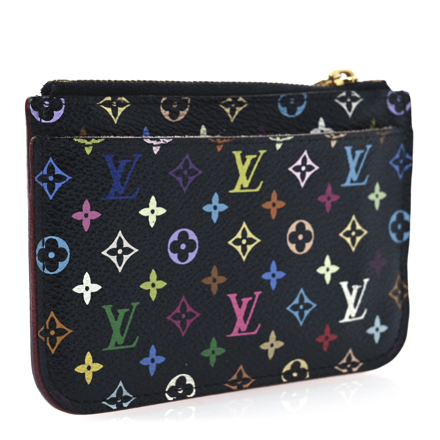 Louis Vuitton Monogram Multicolor Key Pouch Black Grenade 3 of 7