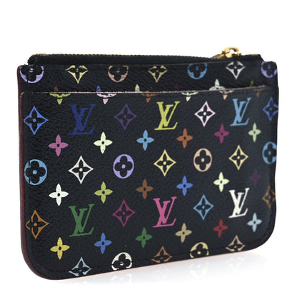 Louis Vuitton Monogram Multicolor Key Pouch Black Grenade 3 of 7