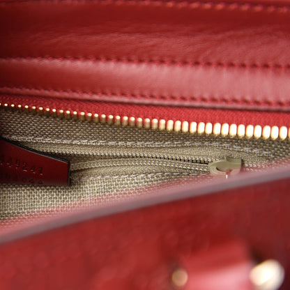 Gucci Microguccissima Small Bree Tote Red 9 of 11