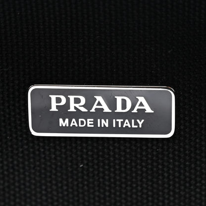 Prada Wicker Top Handle Shoulder Bag Naturale Black 6 of 10