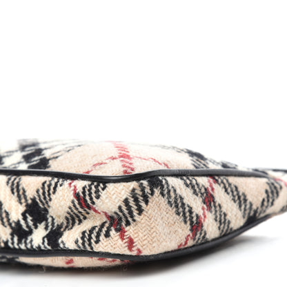 Burberry Wool Check Pochette Beige 7 of 10