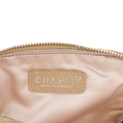 Chanel Nylon Travel Coin Purse Case Beige 6 of 7