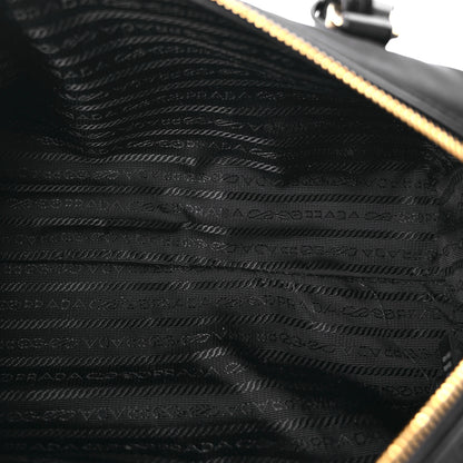 Prada Tessuto Vitello Shoulder Bag  Black 4 of 8