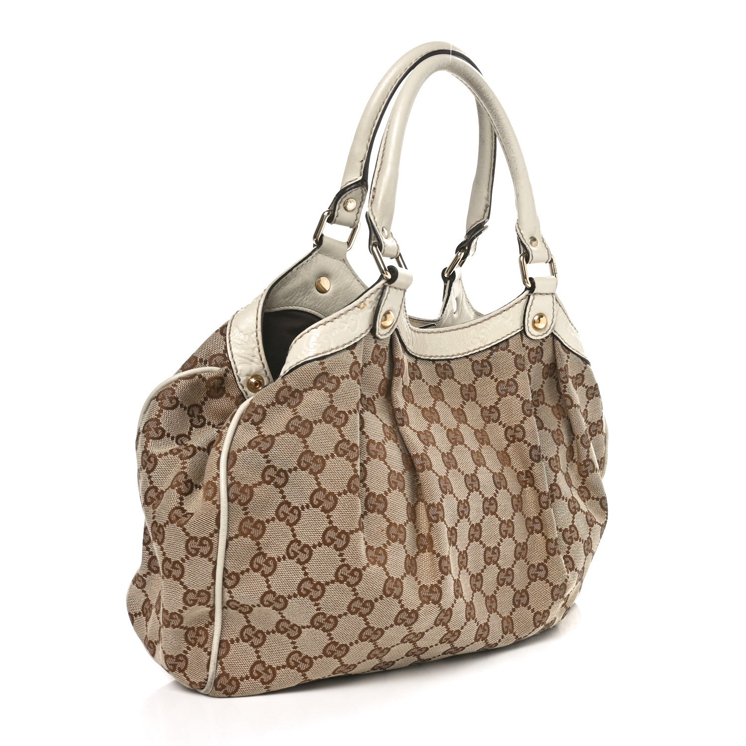 Gucci Monogram Medium Sukey Tote Off White 3 of 14