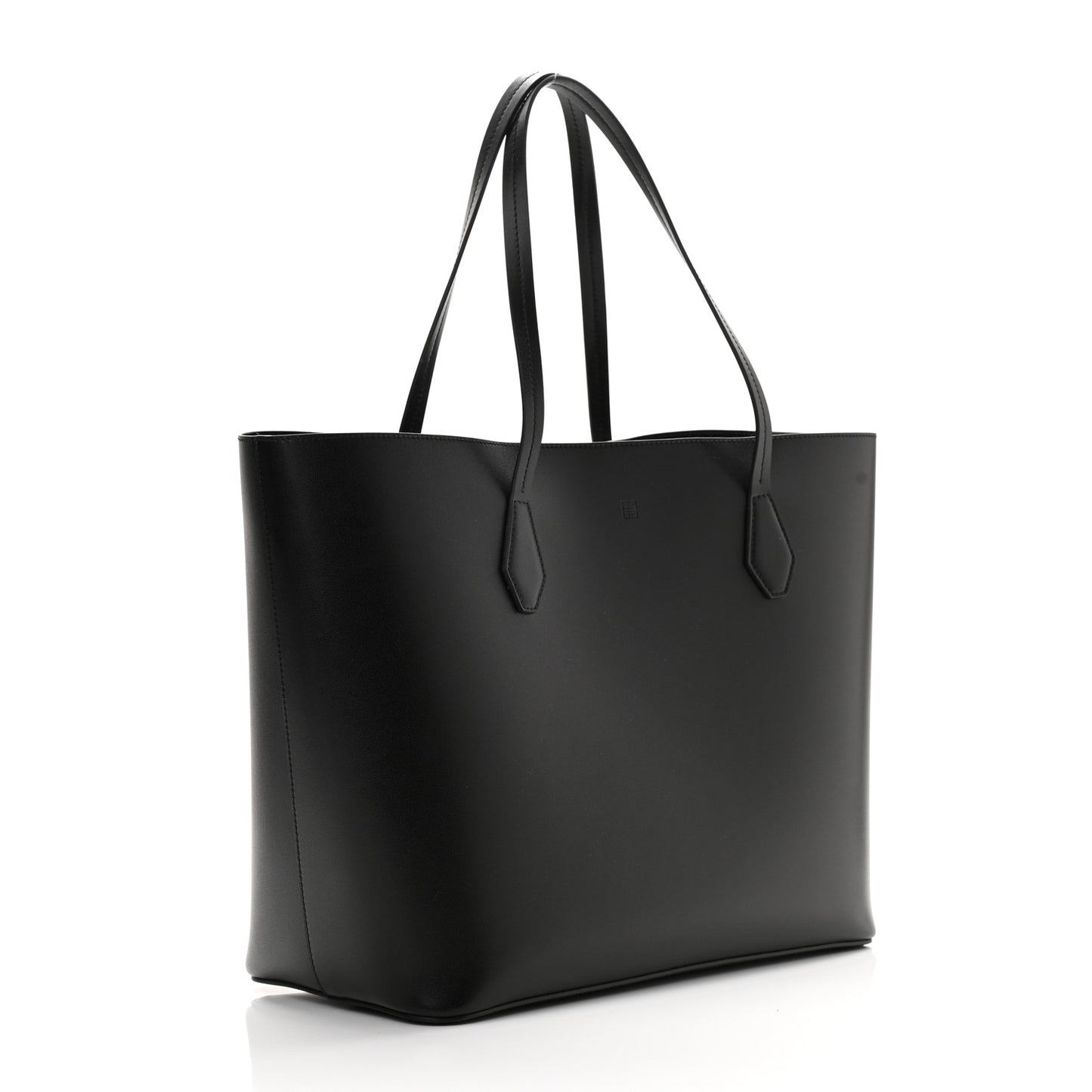 Smooth Calfskin Logo Tote Black