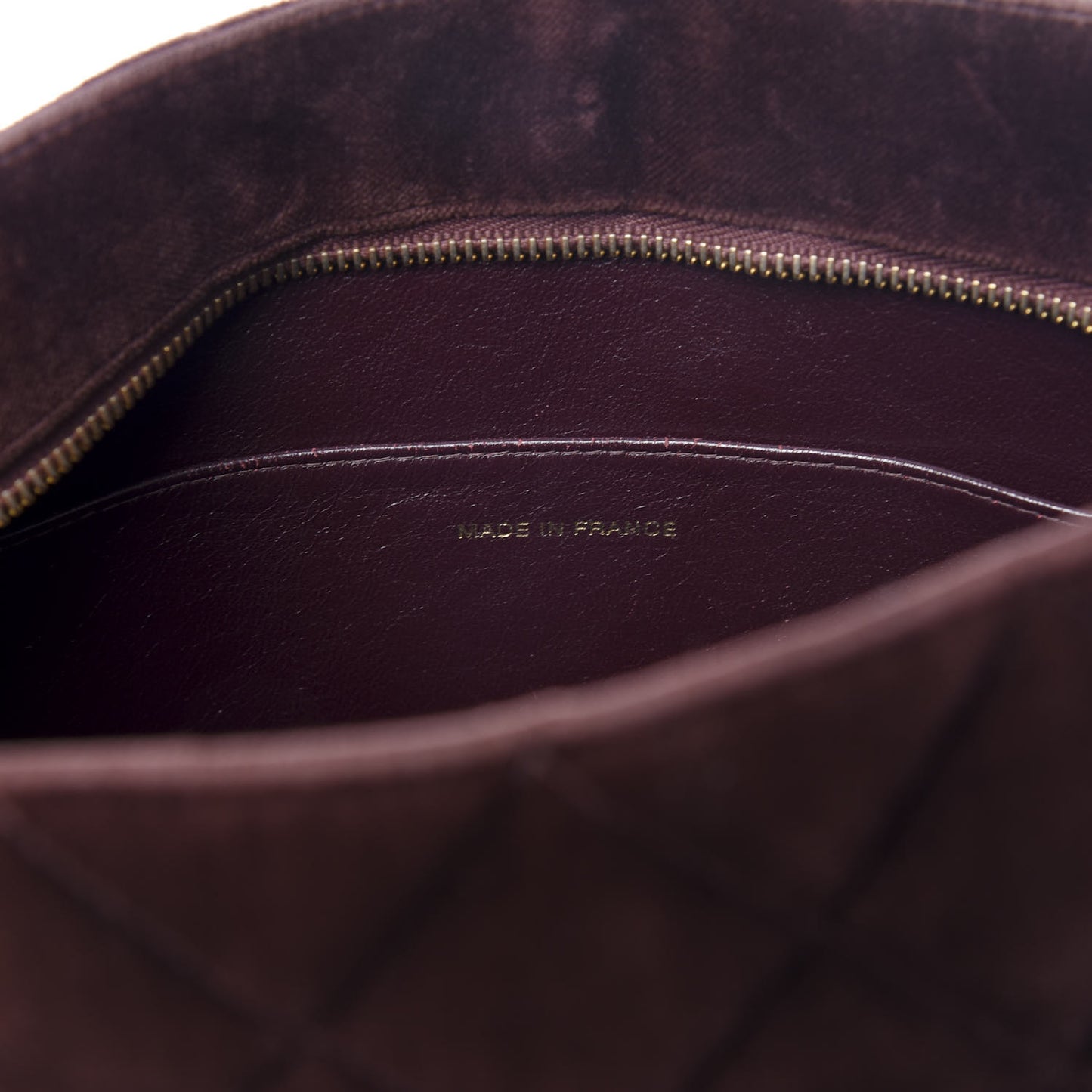 Velvet Quilted Medallion Tote Brown