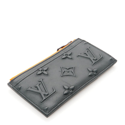 Louis Vuitton Monogram Seal Coin Card Holder Black 4 of 7