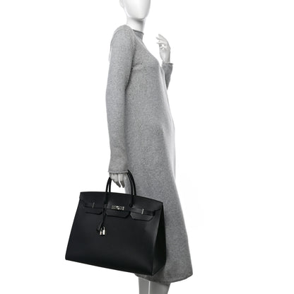 Hermes Vache Hunter Birkin Sellier 40 Black 2 of 16