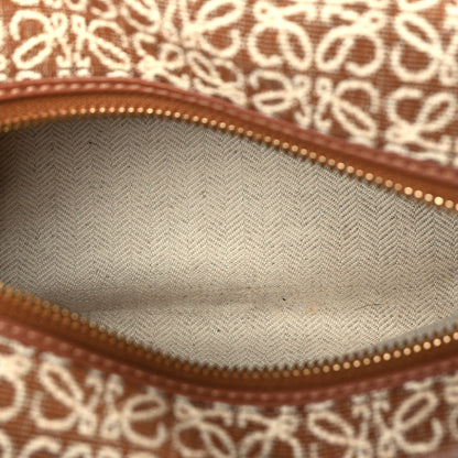 Loewe Jacquard Anagram Calfskin Small Cubi Bag Tan Pecan 4 of 8