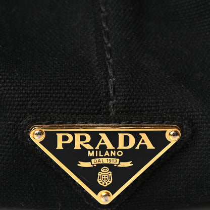 Prada Canapa Logo Tote Black 5 of 9
