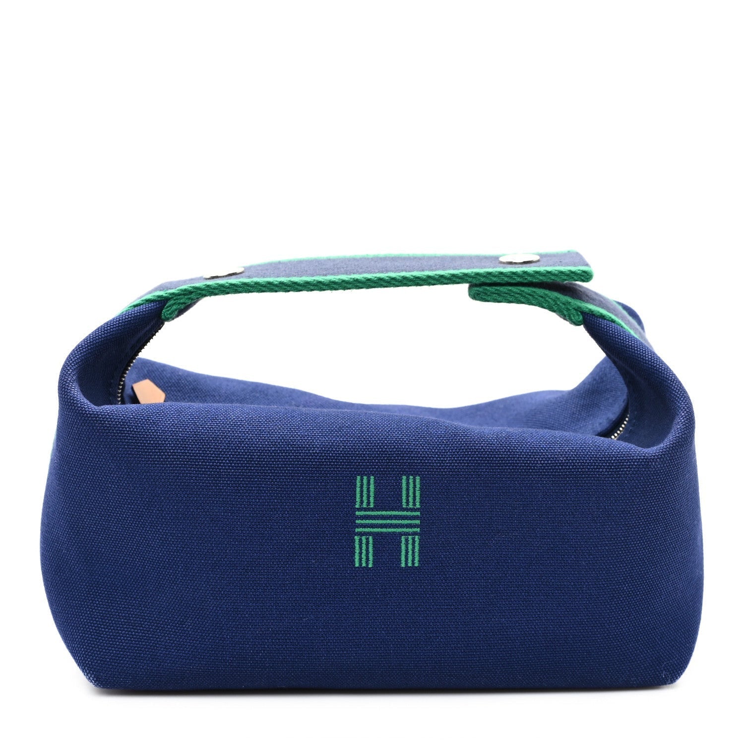 Hermes Canvas Small Bride-A-Brac Pouch Marine 1 of 6