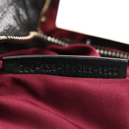 Fendi Metallic Lurex FF Cutout Baguette Clutch Silver 7 of 8