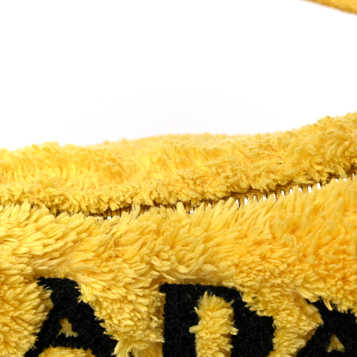 Prada Terry Cloth Mini Re-Edition 2000 Bag Giallo Black 9 of 9