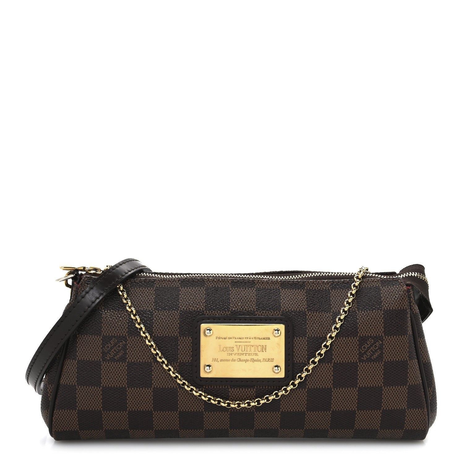 Louis Vuitton Damier Ebene Eva Clutch 1 of 7